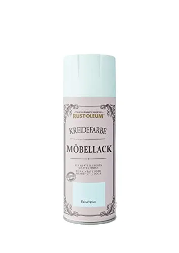 Rust-Oleum Sprühlack Kreidefarbe 400 ml Eukalyptus - Premium Möbellack - ideal für Möbel und Holz - Sprühdose - Holzlack - Spraydose - Lackspray