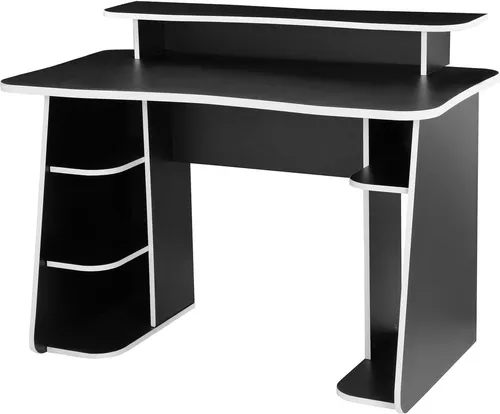 INOSIGN Gamingtisch GAME, ergonomisch und modern - Kinderschreibtisch mit ergonomisch geschwungener Tischplatte, ideal für Gaming und Home Office. Bietet Stauraum und eine belastbare Konstruktion für optimale Nutzung.