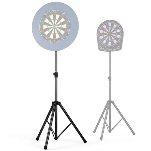 KOTO Heavy Duty Dartständer - Höhenverstellbar & Zusammenklappbar - Elektronische Dartboards - Ideal für flexible Spielmöglichkeiten, stabil und platzsparend, passend für Sisal- und elektronische Dartscheiben.
