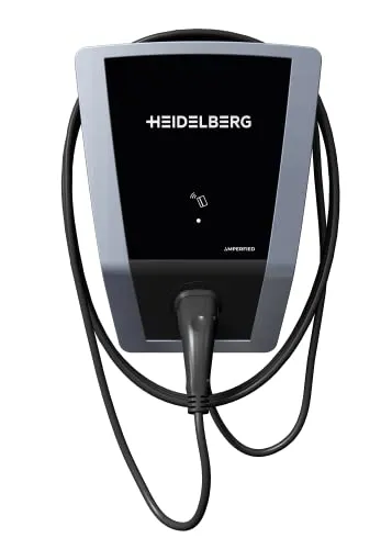 Amperfied Wallbox 11 kW - Smarte Ladestation mit MID-Zähler und 5 m Ladekabel, ideal für die Abrechnung von Firmenfahrzeugen und einfach zu steuern über App