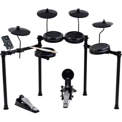 Bounce Beat Master II E-Drum Set - Perfektes Einsteiger Schlagzeug - Das Bounce Beat Master II E-Drum Set bietet 20 Drum-Kits und eine benutzerfreundliche Bedienung. Ideal für Einsteiger und perfekt für Zuhause, Proberaum oder Homerecording. Flexibel spielbar mit Kopfhörern oder Verstärkern.