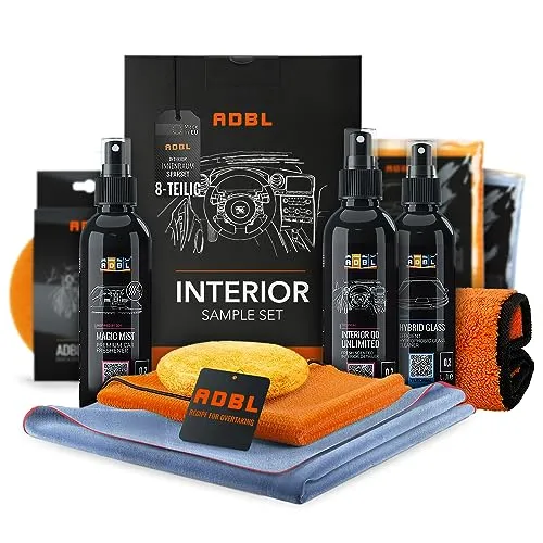 ADBL Autopflege Set: Interior Experience Set für perfekte Innenreinigung - Innenraumpflege mit 8-teiligem Set für gründliche Reinigung und Pflege. Entfernt Flecken, schützt Oberflächen und sorgt für angenehmen Duft. Ideal für ein frisches Autoerlebnis!