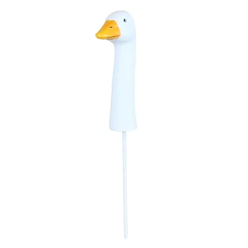 colourliving Gartenfigur Gans - Handbemalt & Wetterfest (Größe L) - Wetterfeste Gartenfigur aus robustem Polyresin, ideal für den ganzjährigen Einsatz. Mit 32 cm Höhe und einzigartiger handbemalter Optik wird sie zum Blickfang in jedem Garten oder auf der Terrasse.