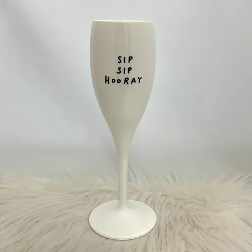 KOZIOL bruchfestes Sektglas aus Kunststoff "Sip Sip Hooray" - 6297525 - CHEERS