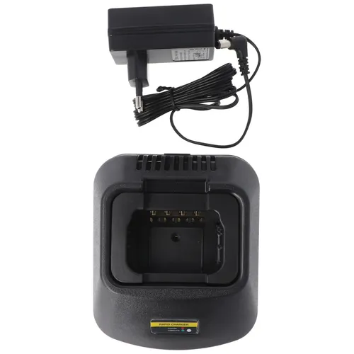 AccuCell Schnell-Ladegerät für Motorola GP300 Akku HNN9628A - Praktisches Schnell-Ladegerät für Motorola GP300 Akkus, ideal für den Einsatz im Netz oder im Auto. Mit 5-Stufen-Ladeanzeige und vielseitiger Kompatibilität für NiCd, NiMH und Li-Ion Akkus.