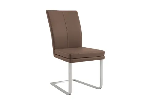 Niehoff Colorado Schwingstuhl Microfaser Atlantis Havanna - Eleganter Freischwingstuhl mit robustem Edelstahlgestell und gemütlichem Microfaserbezug. Ideal für Ihre Küche oder Esszimmer, vereint Komfort und Stil in einem zeitlosen Design.