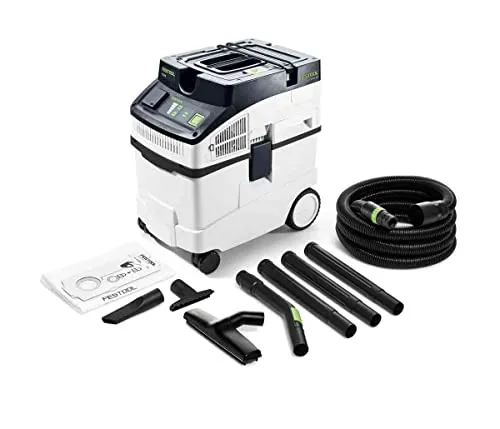 Festool Staubsauger CT 25 E-Set CLEANTEC - Nass- & Trockensauger mit 25 L Kapazität, ideal für vielseitige Anwendungen, regulierbare Leistung und abnehmbare Bürste für optimale Reinigungsergebnisse.