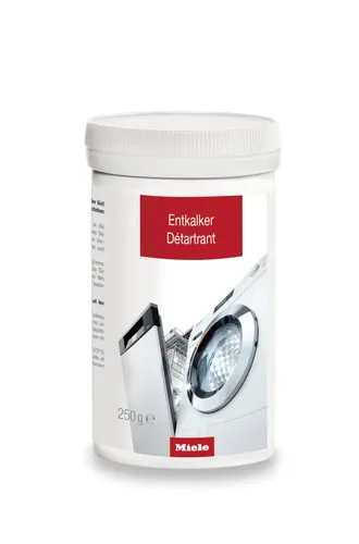 Miele GP DC WG 0252 P Entkalker 250 g - Waschmaschinenzubehör zur effektiven Entkalkung, verlängert die Lebensdauer Ihrer Geräte und verbessert die Waschergebnisse.