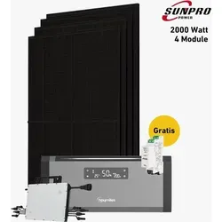 Balkonkraftwerk 2000 Watt mit Hoymiles HiBattery 1920 AC - Balkonkraftwerk mit 2000 W, 4 bifazialen Solarmodulen und 1920 Wh Hoymiles HiBattery. Hohe Effizienz durch N-Typ-Technologie und bis zu 80% Energiegewinne. Ideal für nachhaltige Energieversorgung.