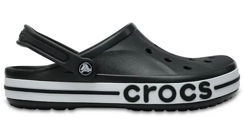 Crocs Unisex Adult Bayaband Clog, Black/White, 45/46 EU - Clogs für Damen mit konturiertem Komfort und atmungsaktiver Konstruktion, ideal für Alltag und Freizeit. Passen Sie Ihr Paar mit Jibbitz-Charms an und genießen Sie eine individuelle Note!
