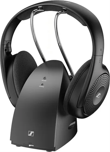 Sennheiser RS 120-W - Wireless On-Ear-Kopfhörer mit 3 Klangmodi, 60 m Signalreichweite und integrierter Ladestation für ultimativen Fernsehton