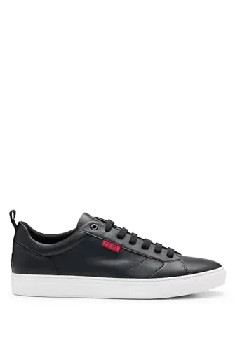 HUGO Morrie_Tenn_Napu_N Herren-Sneaker - Stylische HUGO Sneakers mit rotem Innenfutter und Logo auf der Lasche, perfekt für moderne Looks.