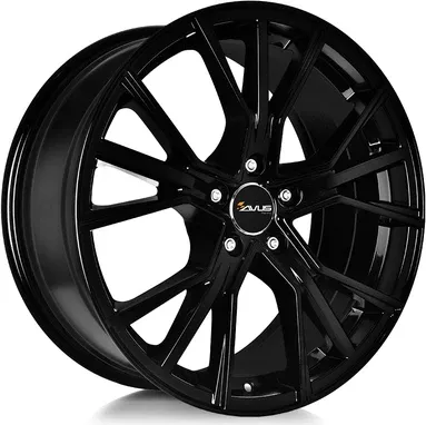 Avus Racing AF18 Alufelgen 21 Zoll - Hochwertige 21 Zoll Alufelgen in Black Polished, ideal für sportliche Fahrzeuge. Einteiliges Gussrad mit Kreuzspeichen-Design und hoher Traglast von 900 kg.