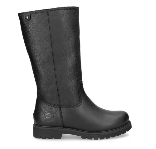 Panama Jack Damen Bambina Igloo Kniehohe Stiefel, Schwarz, 41 EU - Wanderschuhe mit klassischem Design, aus hochwertigem Nappa und gefüttert mit echtem Fell für optimale Wärme und Komfort, ideal für kalte Wintertage.