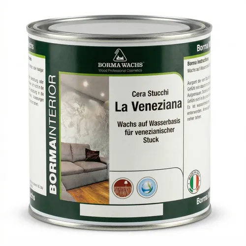 La Veneziana Wachs Venezianischen Stuck Stucco Veneziano Hochglanz 375ml
