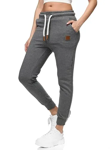 REPUBLIX Damen Jogginghose Jogger Sporthose Jogging Sweat Pants RD-027 Anthrazit XL
