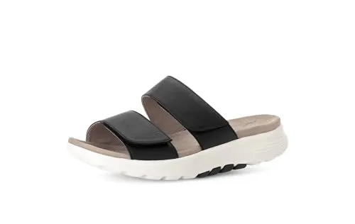 Gabor Damen Sandaletten - Bequeme Sommerschuhe für Frauen - Kategorie: Wanderschuhe. Diese flachen Sandaletten aus hochwertigem Microfaser bieten optimalen Komfort und sind perfekt für Strandtage oder Sommertouren.