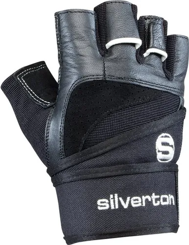 silverton Power Fitness Handschuhe mit Handgelenkumwicklung - Handschuhe für Fitness mit verstellbarer Handgelenkumwicklung für optimale Stabilität und Schutz. Ideal für intensives Training und Gewichtheben, langlebig durch robuste Doppelnähte.