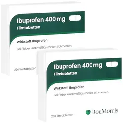 DocMorris Ibuprofen 400 mg Filmtab Duo 2X20 St