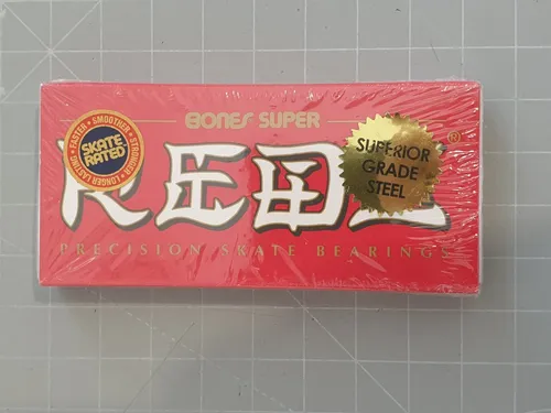 Bones Bearings Super Reds Kugellager - Hochwertige Kugellager für Cruiserboards, schnell, leise und langlebig – ideal für ein geschmeidiges Fahrgefühl.