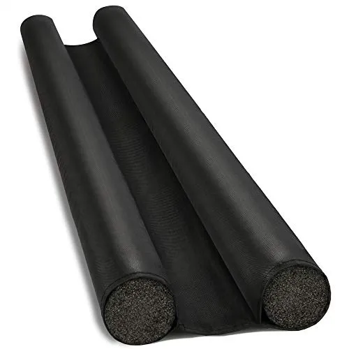 com-four® Zuschneidbarer Zugluftstopper für alle gängigen Türen, Türbodendichtung mit doppelseitiger Isolierung, Luftzugstopper Schallschutz, Kälteschutz, Energie- und Heizkostenersparnis (001 Stück)