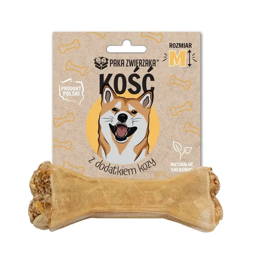 PAKA ZWIERZAKA Bone with goat M 12 cm - leckerli für hunde - 55g P 5907780109143