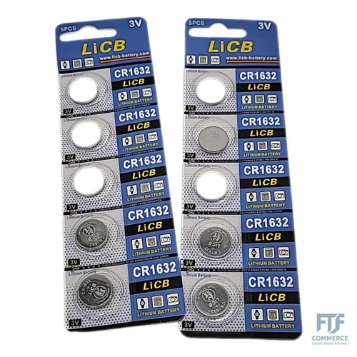 LiCB 10 Stück CR1632 3V Lithium Knopfzellen CR 1632 Batterien
