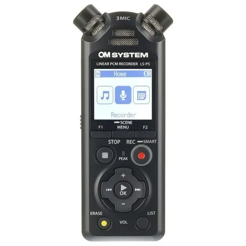 Olympus OM Systems LS-P5 - 16 GB Diktiergerät, kompakt und hochqualitativ für klare Sprachaufnahmen