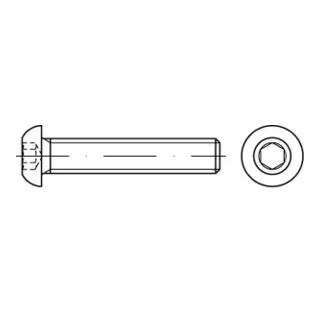 ISO 7380-1 Flachkopfschraube VG M8x40 Stahl 10.9 - Hochwertige Innensechskant-Schrauben aus robustem Stahl für zuverlässige Verbindungen. Ideal für mechanische Anwendungen und langlebig im Einsatz. Lieferung in praktischer 100er-Packung.