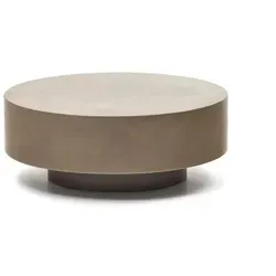 Kave Home Couchtisch Garbet Ø 80 cm - Stilvoller Zementtisch in Grau - Couchtisch aus Zement im modernen Design, ideal für jedes Wohnzimmer und besonders robust für den täglichen Gebrauch.