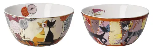 2er Set Rosina Wachtmeister Müslischalen D. 15cm SOFFIONI & SOTTOSOPRA Goebel
