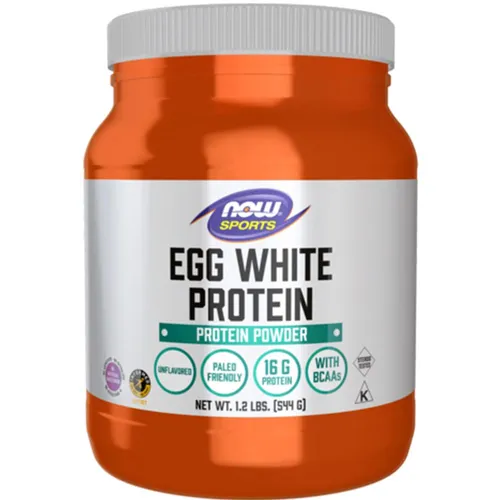 Eiklarprotein (544 Gramm) - NOW Foods - Sportnahrung: Hochwertiges Eiklarprotein ohne Aromen oder Süßstoffe, ideal für Paleo- und Keto-Lebensstile, verbessert durch Sonnenblumenlecithin für optimale Löslichkeit.