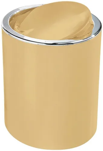 Kleine Wolke Kosmetikeimer Clap gelb - Haushaltszubehör, praktischer 5 l Kosmetikeimer mit Schwingdeckel, ideal für das Badezimmer und sorgt für Ordnung.