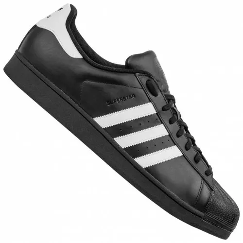 adidas Originals Superstar Foundation Sneaker in Übergrößen Schwarz CI7673 - Sneaker für Herren in Übergröße: Stilvolle adidas Originals Schuhe in Schwarz mit hervorragender Passform und Gummi-Sohle für optimalen Tragekomfort.