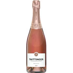 Champagne Taittinger Brut Prestige Rosé 0,75l - Eleganter Rosé-Champagner mit Aromen von Erdbeeren und Himbeeren, ideal als Aperitif oder zu fruchtigen Desserts. Reift mindestens 3 Jahre auf der Hefe für besondere Finesse.