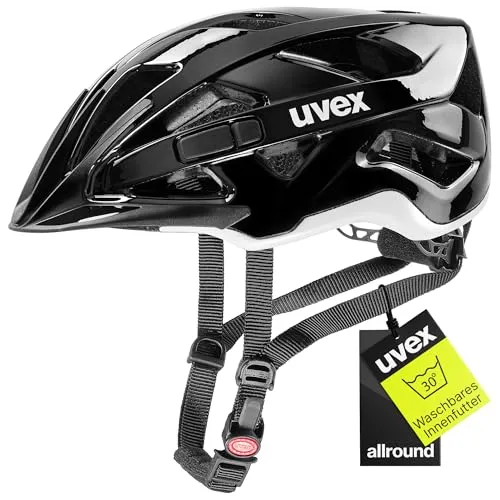 Uvex Unisex - Erwachsene, Casque De Bicyclette, Black White, 52-57 cm