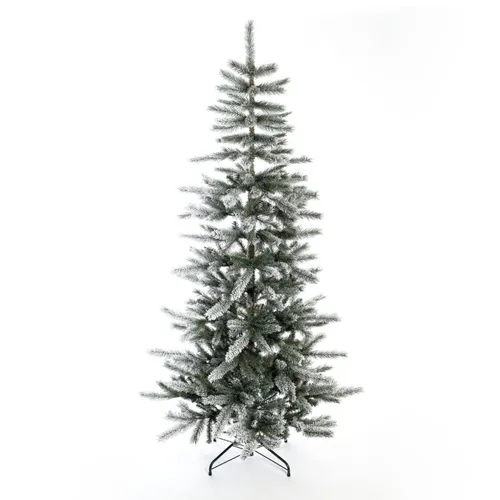 Evergreen Künstlicher Weihnachtsbaum Cedar Frost Kiefer 210 cm - Weihnachtsbaum in Kiefernoptik mit Kunstschnee | 210 cm | Dicht, nadelfrei und langlebig – ideal für kreative Dekoration und nachhaltigen Einsatz in Hotels oder Zuhause.