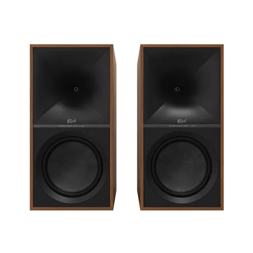 Klipsch - The Nines – Monitor mit Stromversorgung (Paar) – Walnuss - Regal-Lautsprecher mit HDMI-ARC und integriertem Verstärker für raumfüllenden, präzisen Sound – ideal für Musik und Filmgenuss ohne zusätzliche Geräte.
