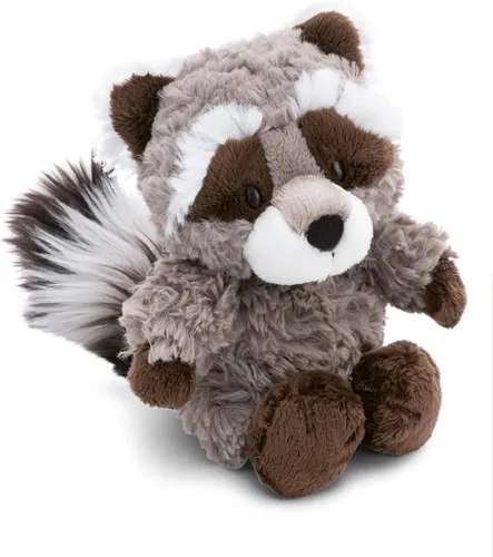 Nici Waschbär Lenno 20 cm - Flauschiges Kuscheltier aus recyceltem Material, ideal für Abenteuer und gemütliche Stunden