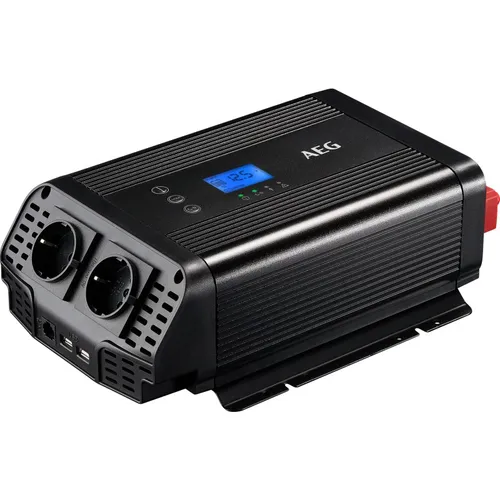 AEG Automotive Sinus-Spannungswandler 600W - Spannungswandler für 12V DC auf 230V AC, mit App-Steuerung für optimale Nutzung, ideal für unterwegs und im Campingbereich.