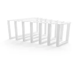 HEVVA Möbelfuß GRAZ - 25 cm, ideal für Kommoden und Schränke - Stabiler Möbelfuß in Weiß, perfekt für IKEA-Möbel und andere Möbelstücke. Inklusive Schraubenset für einfache Montage. Verleiht Ihren Möbeln neuen Halt und Stil.