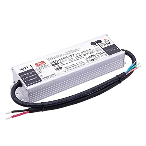 HLG-150H-12A 150W IP65 Schaltnetzteil - Transformatoren: Robustes LED-Netzteil mit IP65-Schutz, ideal für anspruchsvolle Anwendungen im Innen- und Außenbereich.