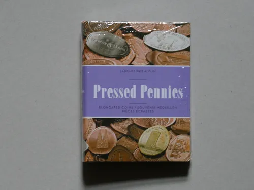 LEUCHTTURM ALBUM FÜR PRESSED PENNIES MIT 8 HÜLLEN FÜR JE 6 MÜNZEN, B-DESIGN