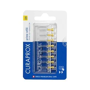 CURAPROX Interdentalbürsten-Aufsätze CPS 09 Prime – 8 Stück - Effektive Reinigung der Zahnzwischenräume mit CURAPROX Interdentalbürsten-Aufsätzen CPS 09 Prime. Ideal für die tägliche Zahnpflege, schonend und flexibel anpassbar. Hochwertige Qualität für eine komfortable Anwendung.