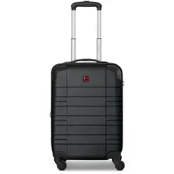 Wenger Handgepäck-Trolley Amplar Evo, 4 Rollen, ABS - Handgepäck-Koffer mit erweiterbarem Volumen und robustem ABS-Material für Stabilität. Ideal für stilvolle Reisende, die Komfort und Funktionalität schätzen.