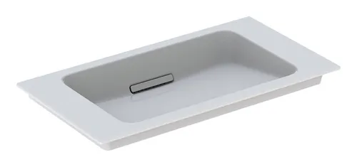 Geberit One Waschtisch 75 cm - Elegante Badkeramik in Weiß - Waschbecken mit verkürzter Ausladung und schmalem Rand, ideal für moderne Badezimmer.