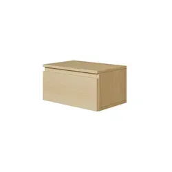 Selsey Wandnachttisch Bemmi, Eiche, Holzwerkstoff - Minimalistischer Wandnachttisch mit schwebender Montage für einfache Reinigung – ideal für moderne Schlafzimmer.
