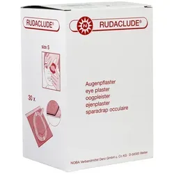 Nobamed Pflaster Rudaclude S Augenpflaster steril, 30 Strips, hypoallergen, 6 x 4,8cm, 30 Stück