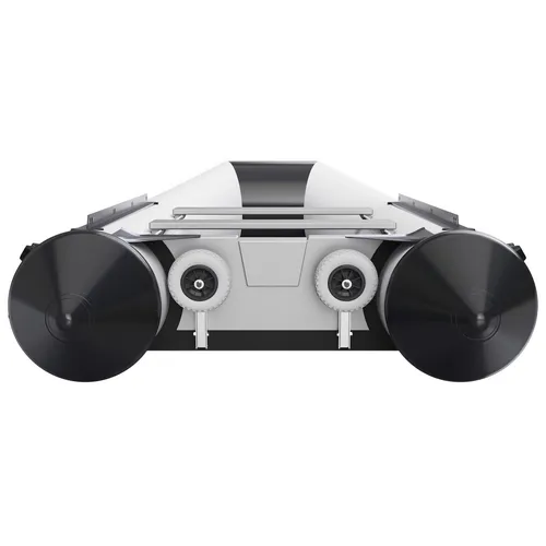 Klappbare Slipräder für Schlauchboote aus Edelstahl V4A - Produktart: Slipräder, ideal für den mühelosen Transport von Schlauchbooten und robust gegen Korrosion.