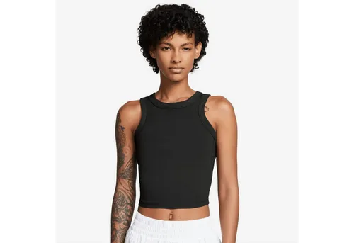 Nike Damen One Fitted Dri-FIT Tanktop schwarz - Trainingsbekleidung mit Nike Dri-FIT-Technologie für optimalen Schweißabtransport. Ideal für Workouts und entspannte Tage, aus pfirsichweichem Material für höchsten Tragekomfort.